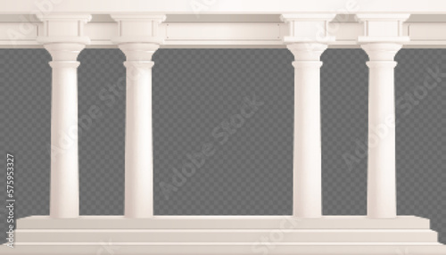 Realistic Columns Composition