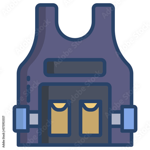 Police vest icon