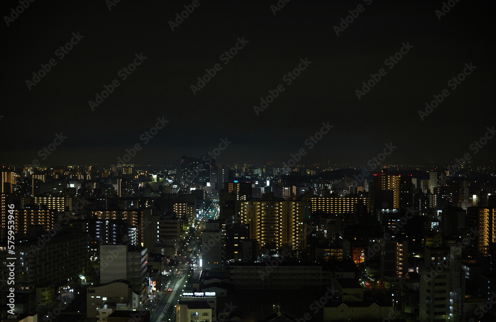 大阪府堺市の夜景の風景