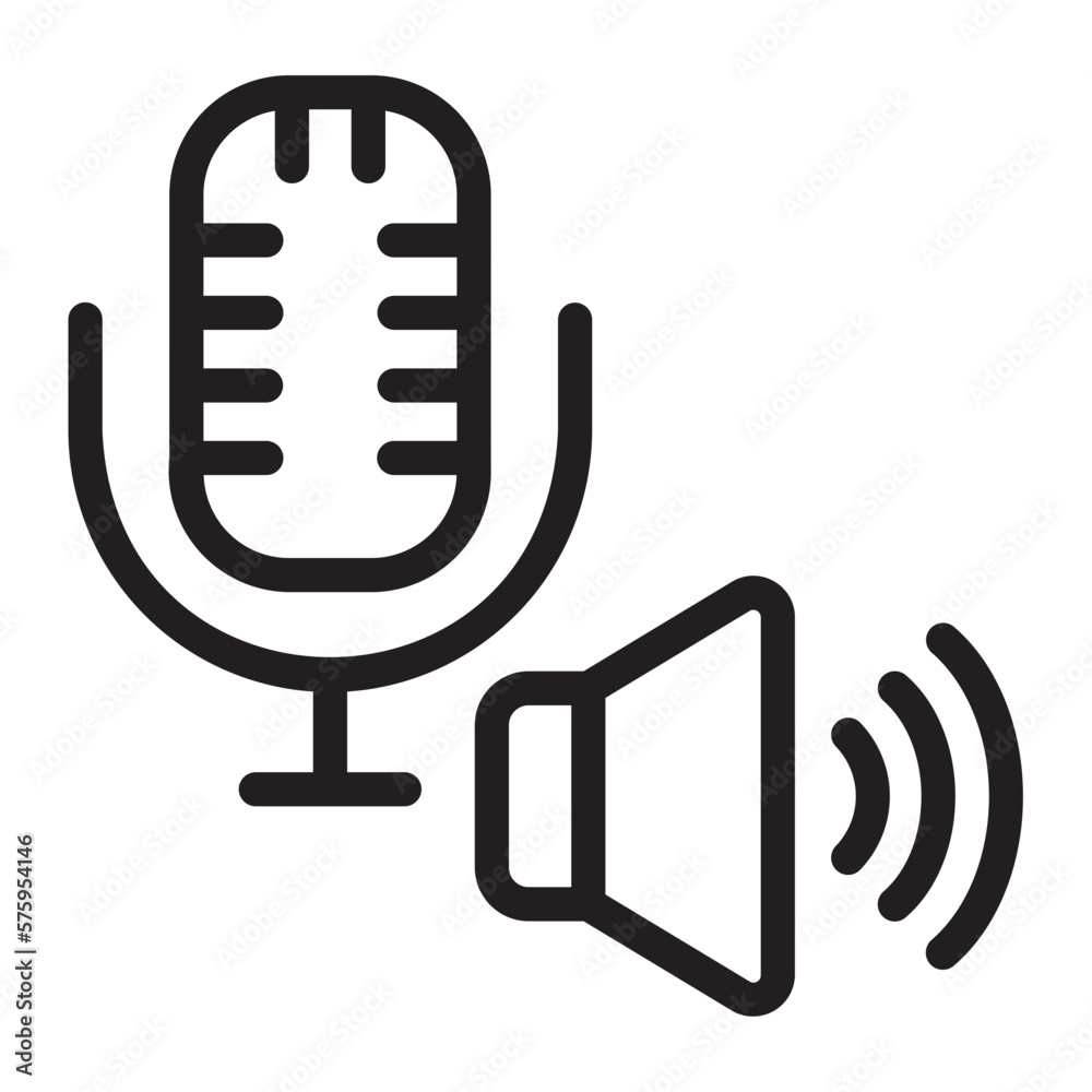 volume line icon volume line icon