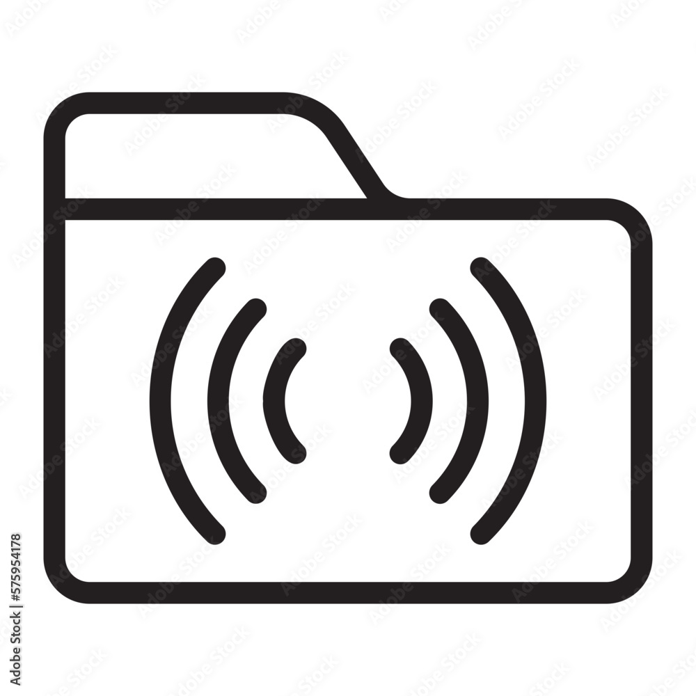 folder line icon folder line icon