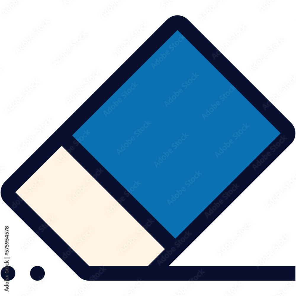 Rubber Eraser Color Icon Rubber Eraser Color Icon
