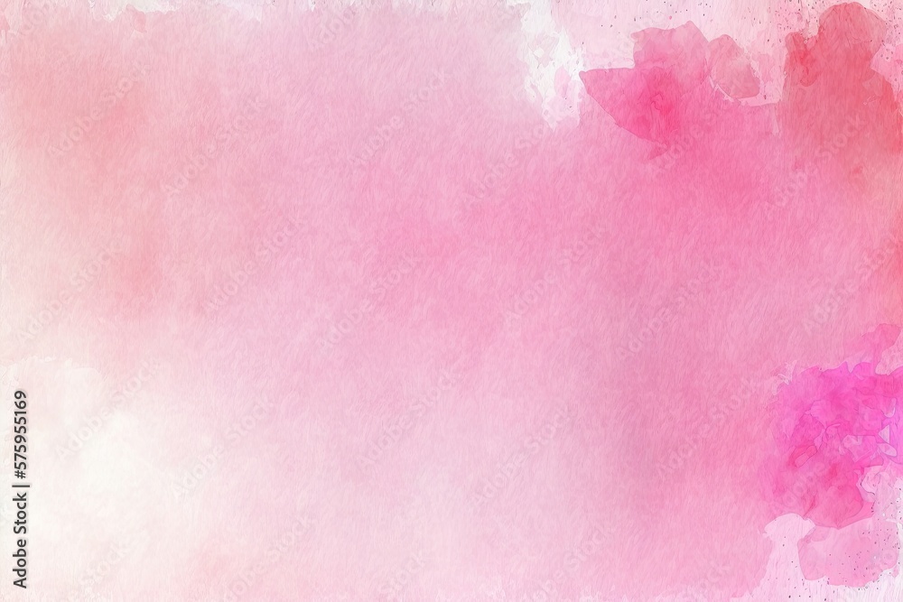 Abstract pink watercolor paint background. Generative AI