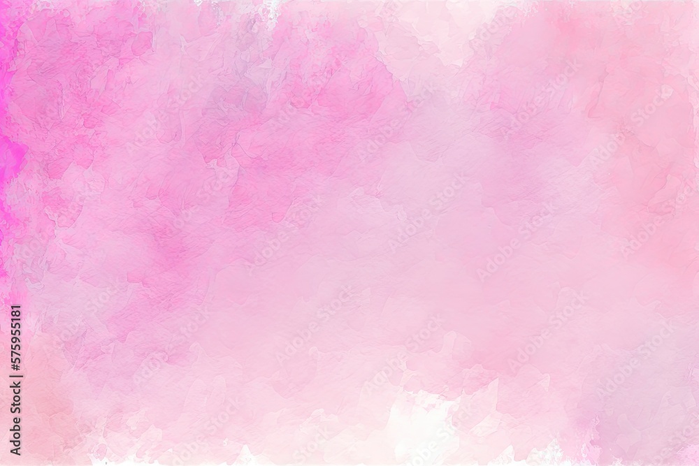 Abstract pink watercolor paint background. Generative AI