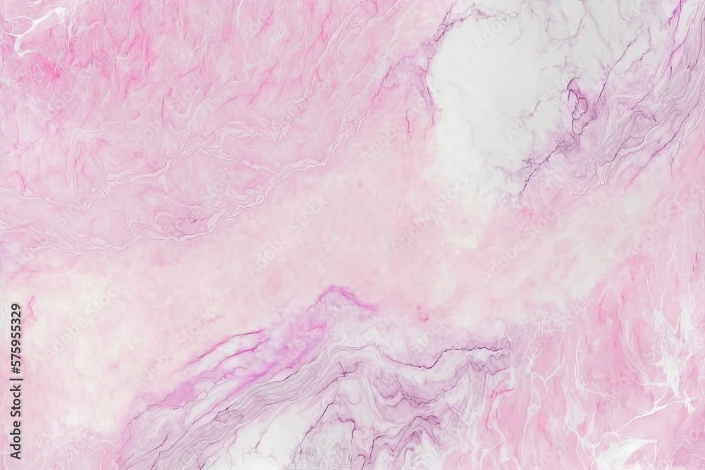 Abstract pink watercolor marble background. Generative AI