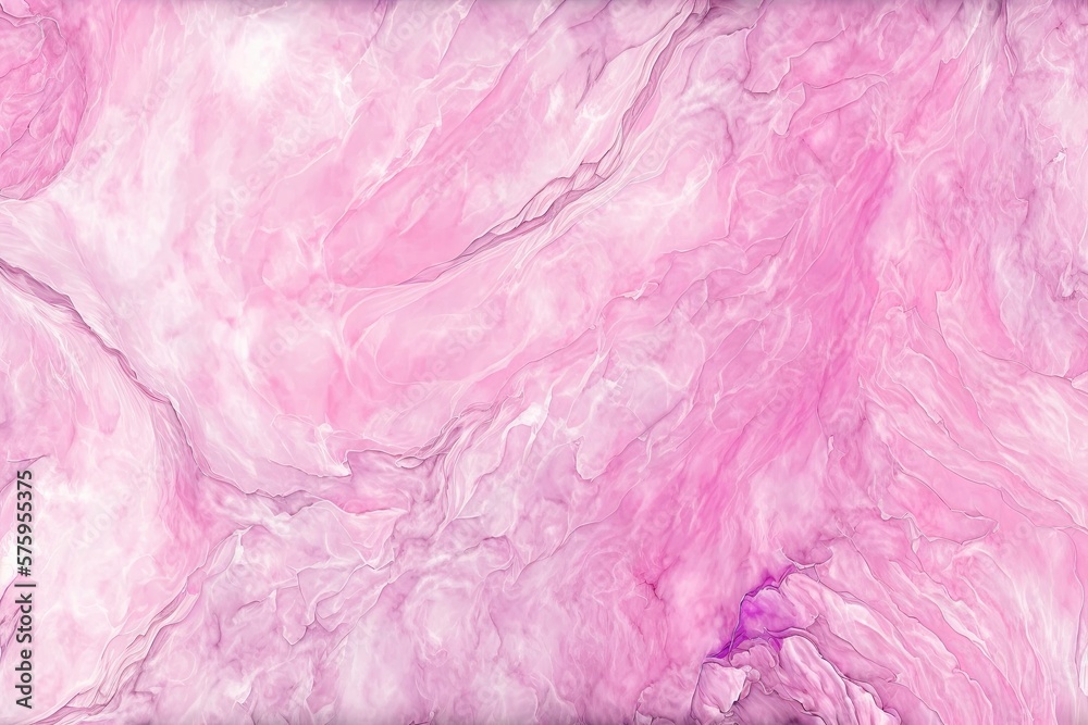 Fototapeta premium Abstract pink watercolor marble background. Generative AI