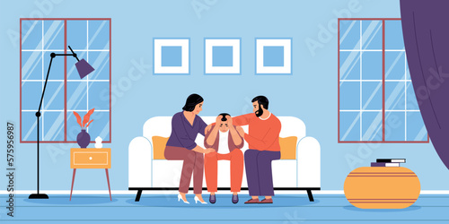 Parents Support Son Composition