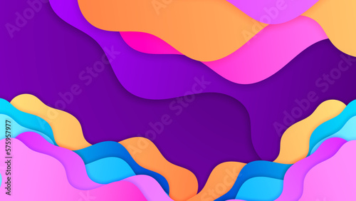 Colorful Polygonal Background with Symmetrical Shapes