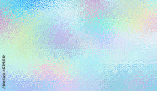 Holographic texture. Rainbow foil. Iridescent, background. Holo gradient. Hologram shine effect. Pearlescent metal sparkly surface for design prints. Pastel color. Neon wallpaper. Vector illustration