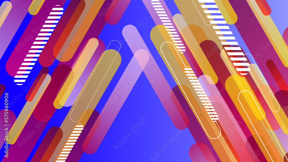 Obraz premium Dynamic and Bold Abstract Background with Twisted Shapes
