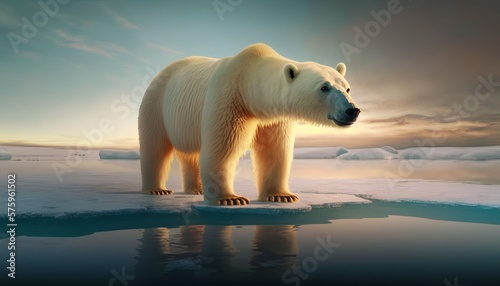 Melting Ice Around Polar Bears Has A Direct Impact On Their Population  Generative AI