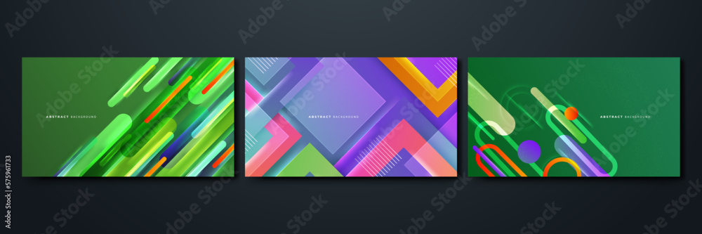Colorful vibrant geometric modern abstract vector background with creative dynamic and stylish geometric composition