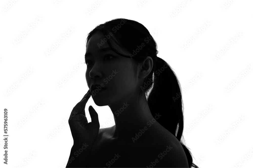 女性のシルエット