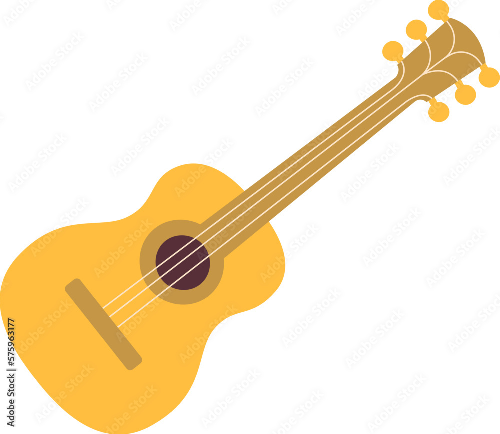 Guitar modern musical instrument flat icon