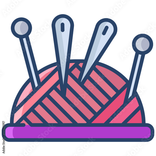 Needle quilting icon