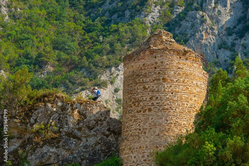 Göksu ancient tower built in the Seljuk period,Osmaneli,Bilecik photo