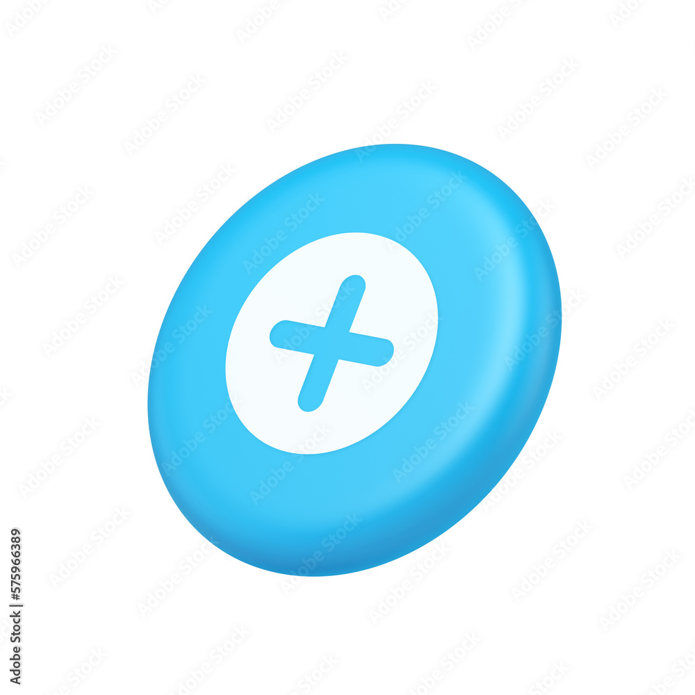 Plus add button mathematical addition symbol 3d isometric realistic icon Plus add button mathematical addition symbol 3d isometric realistic icon