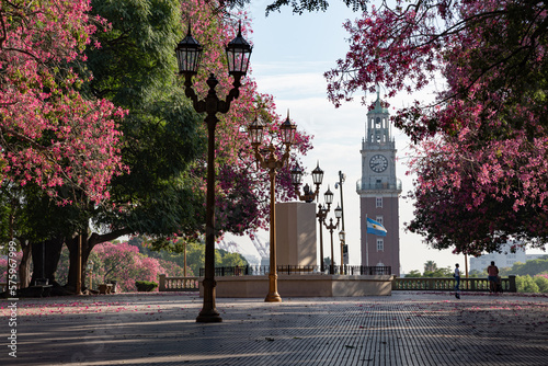 Quadro su tela Plaza San Martin Retiro Buenos Aires Argentina primavera en la Ciudad de Buenos Aires