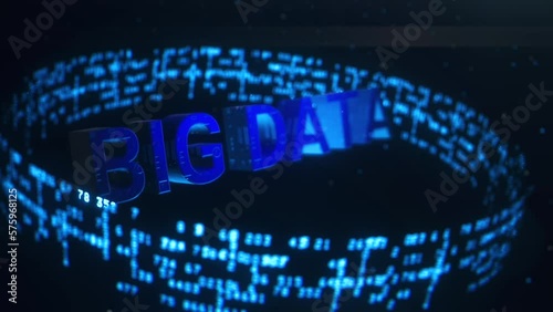 Big Data Vortex 3D Animation