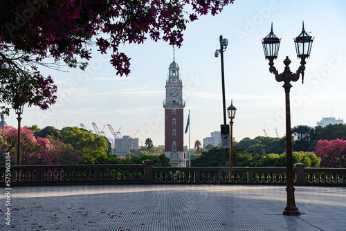 Plaza San Martin Retiro Buenos Aires Argentina primavera en la Ciudad de Buenos Aires. photo