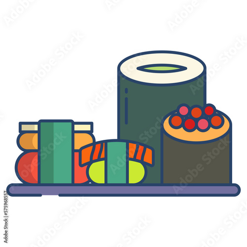 Tekka Maki sushi icon