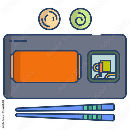 veg sushi icon