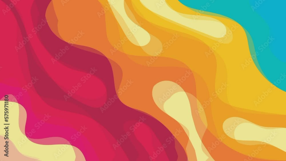 abstract colorful groovy video background. Seamless looping motion video background