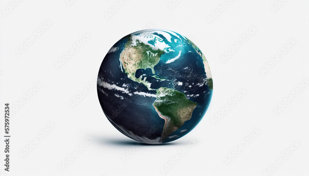 Lonely earth planet isolated on white background vector style or icon. Lonely earth planet isolated on white background vector style or icon.