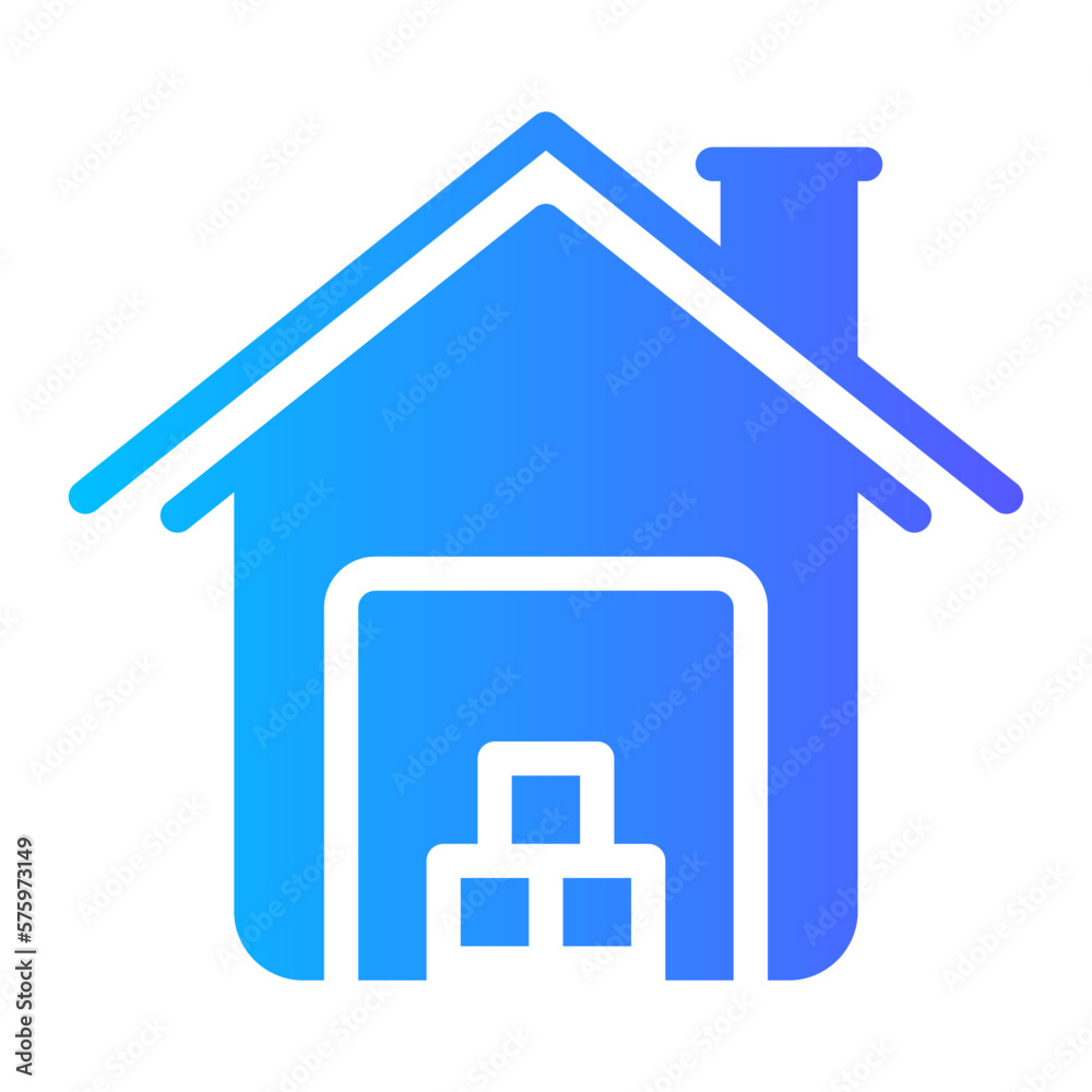 warehouse gradient icon warehouse gradient icon