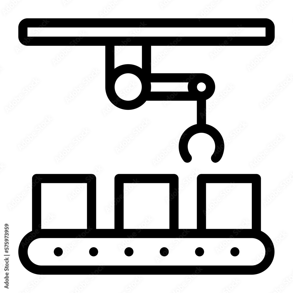conveyor line icon conveyor line icon