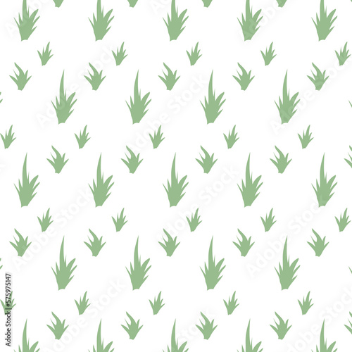 Green leaves pattern on a white background