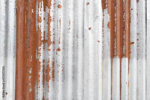 The Old zinc texture background, rusty on galvanized metal surface.