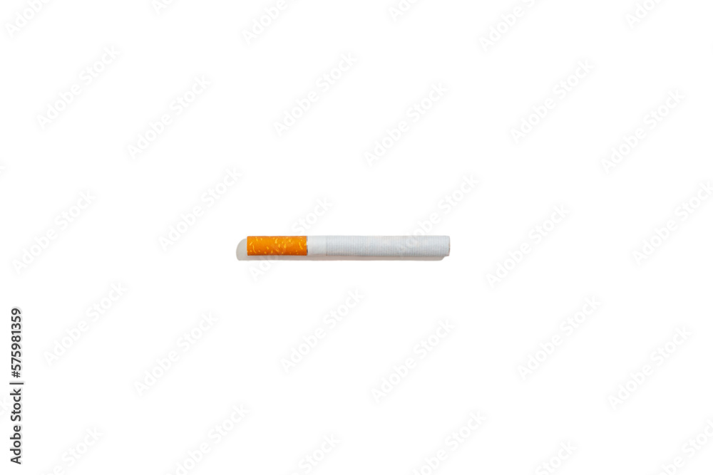 The cigarette isolated on a white background The cigarette isolated on a white background