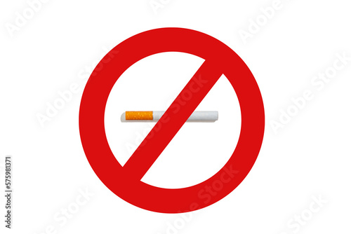 Free Download No smoking. No smoking sign with real cigarette on isolated white background - GFXLoad