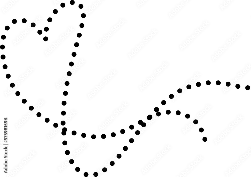 Dotted line heart for romantic love or valentine Dotted line heart for romantic love or valentine