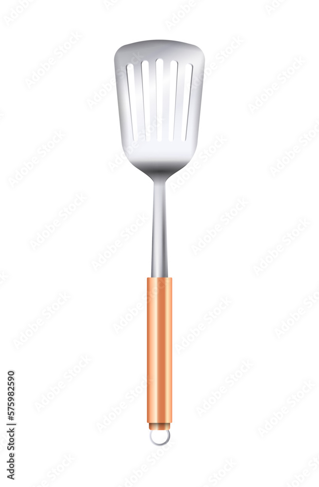 Realistic Paddle Kitchenware Composition Realistic Paddle Kitchenware Composition
