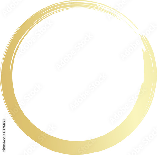 Wallpaper Mural Gold circle drawn with a brush. Elements for design Torontodigital.ca