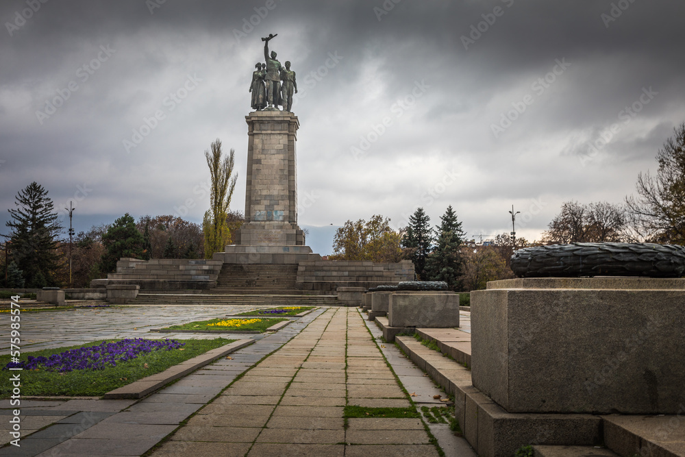 Soviet army monument for WWII in Sofia, Bulgaria, Eastern Europe