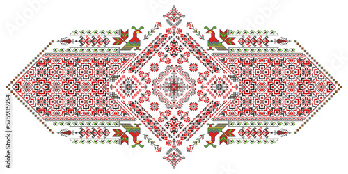 Romanian embroidery design element 3 photo