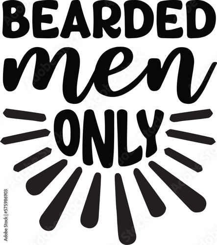 Bearded men only SVG