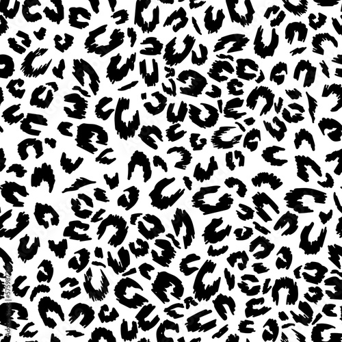 black leopard skin print