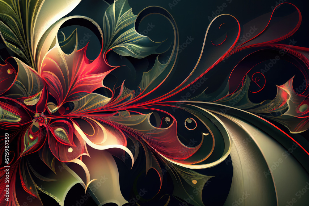 background with flowers created with Generative AI technology background with flowers created with Generative AI technology