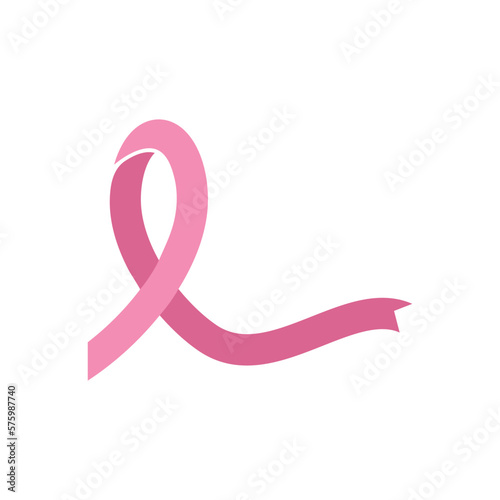 Breast cancer awareness,ribbon logo