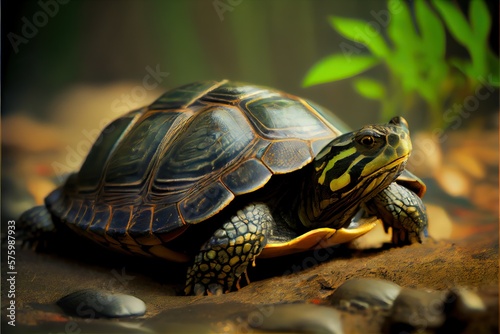 Turtle, reptile wild animal (Ai generated) © thesweetsheep