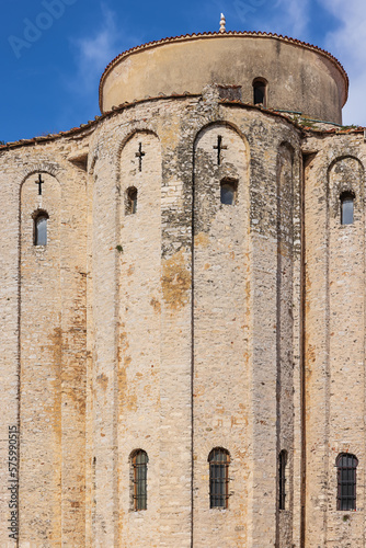 The tower of the Church of St. Donatus originally named Church of the Holy Trinity in Zadar