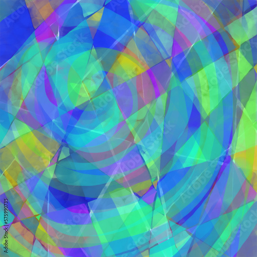 ステンドグラス風幾何学模様