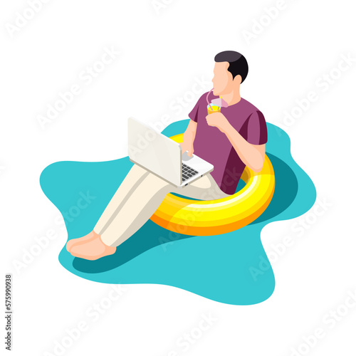 Working At Resort Composition