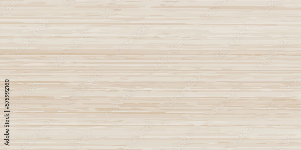 Vector plywood realistic texture. Wood sheet background. Wooden wall striped surface, close up. Brown board line pattern close up, top view