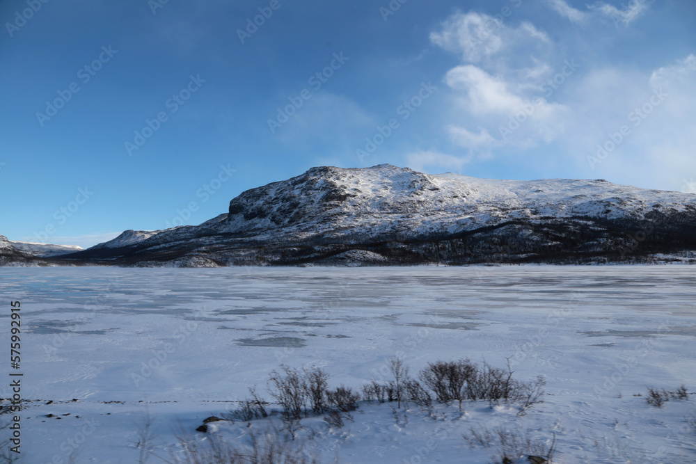 Winterlandschaft in Norwegen, Hardangervidda Winterwonderland