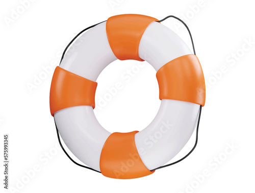 Safety ring for help rescue life or save lifebuoy isolated on white emergency nautical sos safe background